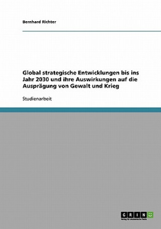 Carte Global strategische Entwicklungen bis ins Jahr 2030 und ihre Auswirkungen auf die Ausprägung von Gewalt und Krieg Bernhard Richter