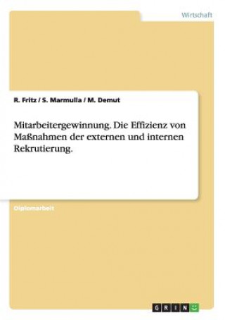 Kniha Mitarbeitergewinnung. Die Effizienz von Massnahmen der externen und internen Rekrutierung. R. Fritz