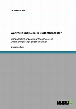 Könyv Wahrheit und Luge in Budgetprozessen Thomas Bartels