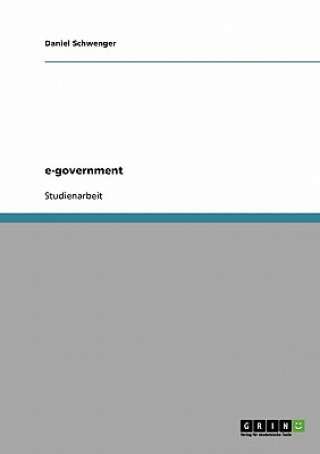 Kniha e-government Daniel Schwenger