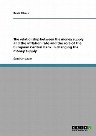 Książka relationship between the money supply and the inflation rate and the role of the European Central Bank in changing the money supply David Hörnle