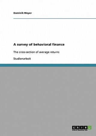 Książka survey of behavioral finance Dominik Meyer