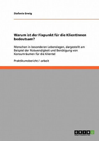 Kniha Warum ist der Fixpunkt fur die KlientInnen bedeutsam? Stefanie Erwig