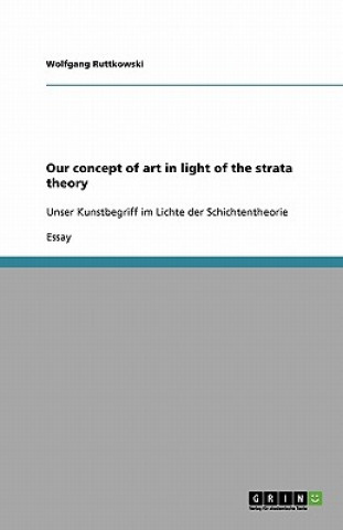 Book Our concept of art in light of the strata theory Wolfgang Ruttkowski