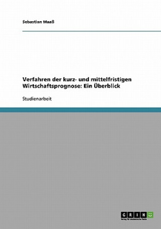 Kniha Verfahren der kurz- und mittelfristigen Wirtschaftsprognose: Ein Überblick Sebastian Maaß