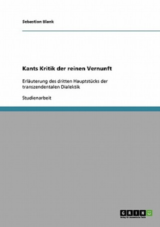 Buch Kants Kritik der reinen Vernunft Sebastian Blank