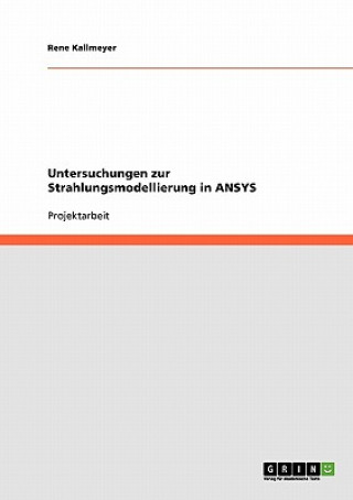Kniha Untersuchungen zur Strahlungsmodellierung in ANSYS Rene Kallmeyer