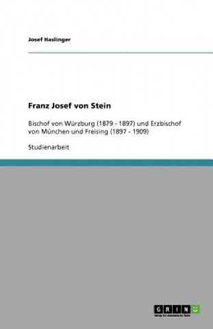 Libro Franz Josef von Stein Josef Haslinger