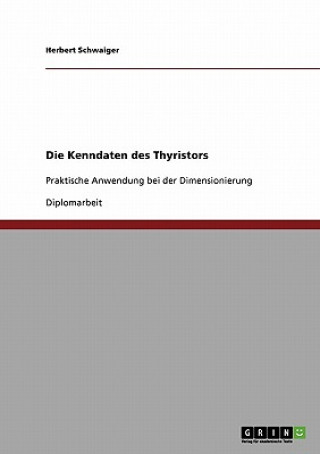 Könyv Kenndaten des Thyristors Herbert Schwaiger