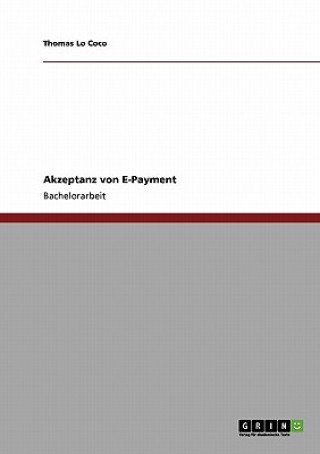 Buch Akzeptanz von E-Payment Thomas Lo Coco