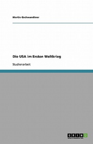 Kniha Die USA im Ersten Weltkrieg Martin Gschwandtner