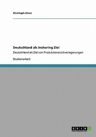 Buch Deutschland als Inshoring Ziel Christoph Ehret