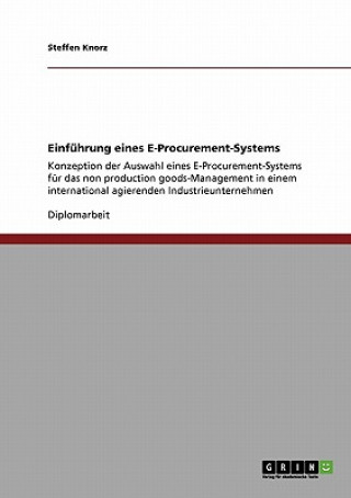 Könyv Einfuhrung eines E-Procurement-Systems Steffen Knorz