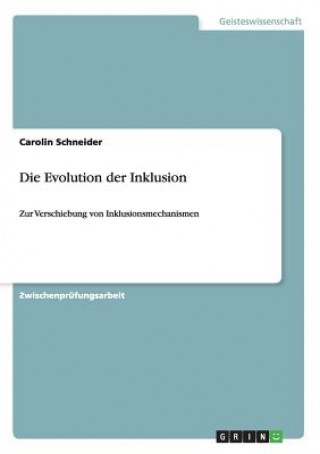 Buch Evolution der Inklusion Carolin Schneider