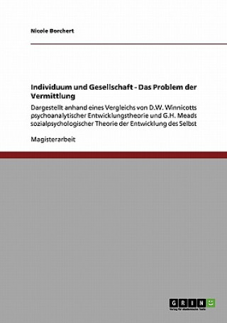 Kniha Individuum und Gesellschaft - Das Problem der Vermittlung Nicole Borchert