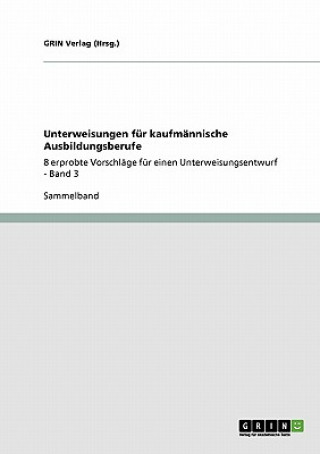 Kniha Unterweisungen fur kaufmannische Ausbildungsberufe Grin Verlag (Hrsg )