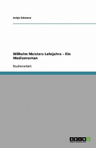 Kniha Wilhelm Meisters Lehrjahre - Ein Medienroman Antje Schoene