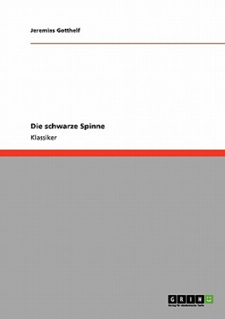 Buch Die schwarze Spinne Jeremias Gotthelf