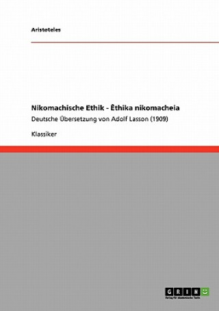 Kniha Nikomachische Ethik - Ethika nikomacheia ristoteles