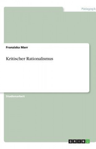 Knjiga Kritischer Rationalismus Franziska Marr