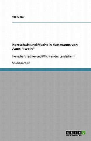 Könyv Herrschaft und Macht in Hartmanns von Aues Iwein Till Keßler