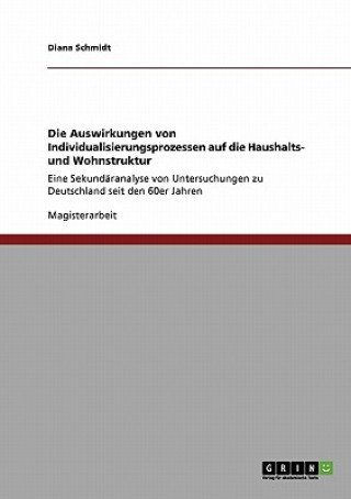 Carte Auswirkungen von Individualisierungsprozessen auf die Haushalts- und Wohnstruktur Diana Schmidt