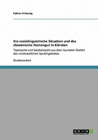 Książka soziolinguistische Situation und das slowenische Namengut in Karnten Fabian Prilasnig