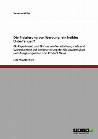 Livre Platzierung von Werbung, ein heikles Unterfangen? Yvonne Miller