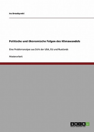 Książka Politische und oekonomische Folgen des Klimawandels Ira Drozdzynski