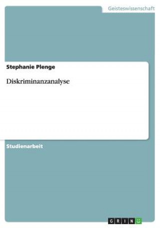 Kniha Diskriminanzanalyse Stephanie Plenge