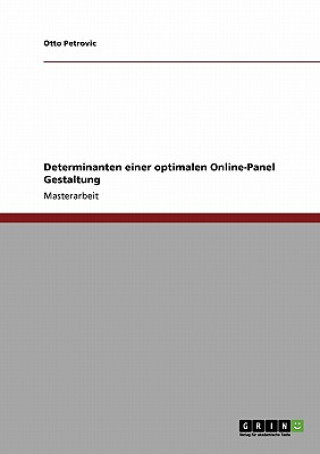 Kniha Determinanten einer optimalen Online-Panel Gestaltung Otto Petrovic