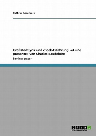 Carte Grossstadtlyrik und chock-Erfahrung Kathrin Haberkorn
