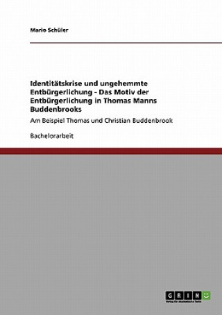 Книга Identitatskrise und ungehemmte Entburgerlichung - Das Motiv der Entburgerlichung in Thomas Manns Buddenbrooks Mario Schüler