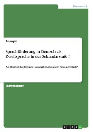 Carte Sprachförderung in Deutsch als Zweitsprache in der Sekundarstufe I Mona Nuske