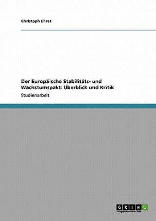 Könyv Europaische Stabilitats- und Wachstumspakt Christoph Ehret