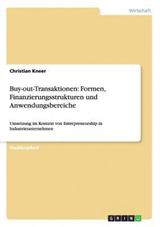 Kniha Buy-out-Transaktionen Christian Kneer