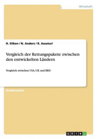 Kniha Vergleich der Rettungspakete zwischen den entwickelten Landern Hendrik Silken