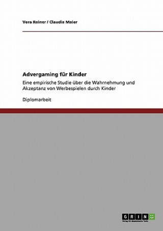 Kniha Advergaming fur Kinder Vera Rainer