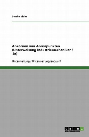 Kniha Ankörnen von Anrisspunkten (Unterweisung Industriemechaniker / -in) Sascha Vidas