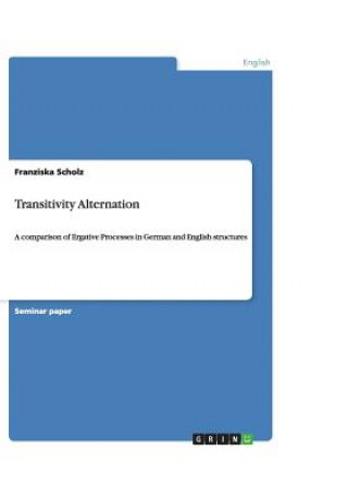 Książka Transitivity Alternation Franziska Scholz