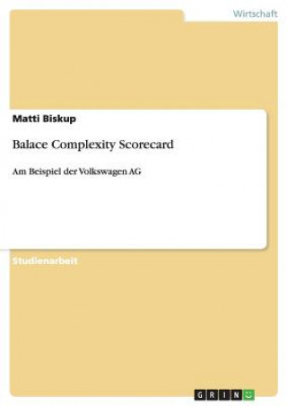 Kniha Balace Complexity Scorecard Matti Biskup
