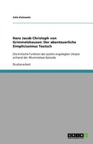 Buch Hans Jacob Christoph von Grimmelshausen Julia Kulewatz