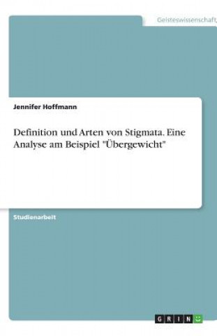 Kniha Stigma Jennifer Hoffmann