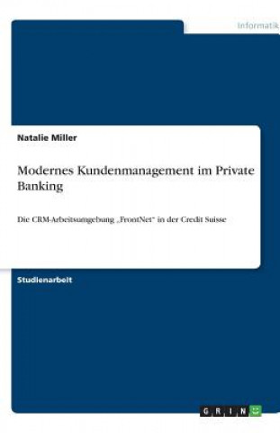 Könyv Modernes Kundenmanagement im Private Banking Natalie Miller