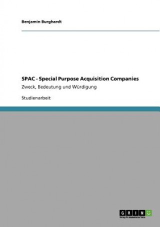 Kniha SPAC - Special Purpose Acquisition Companies Benjamin Burghardt