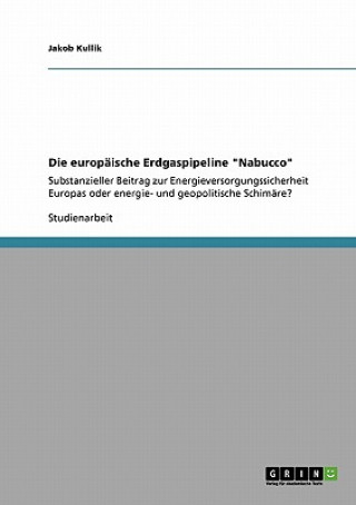 Carte europaische Erdgaspipeline Nabucco Jakob Kullik
