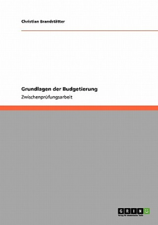 Kniha Grundlagen Der Budgetierung Christian Brandstätter