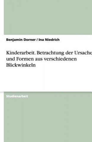 Kniha Kinderarbeit. Betrachtung der Ursachen und Formen aus verschiedenen Blickwinkeln Benjamin Dorner