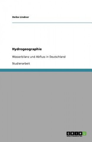 Book Hydrogeographie Heiko Lindner
