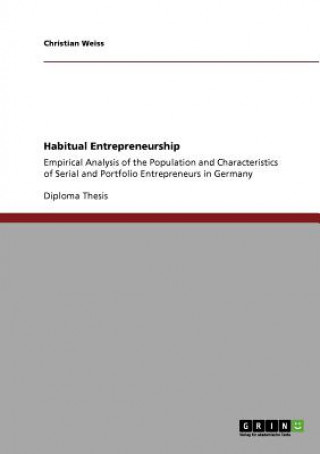 Buch Habitual Entrepreneurship Christian Weiss